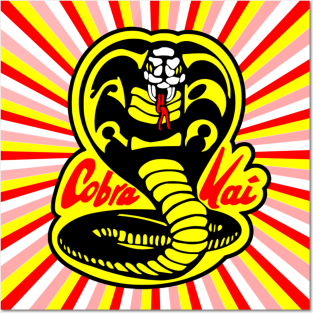 Cobra Kai Retro Snake Karate Posters and Art